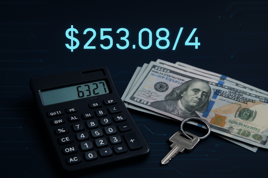 "$253.08/4